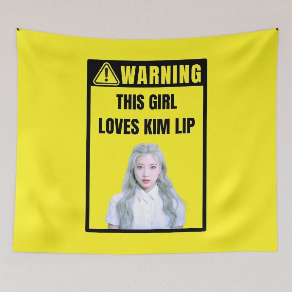 Item preview, loona warning sign: kim lip (female) designed and sold by loonaluvdesigns.