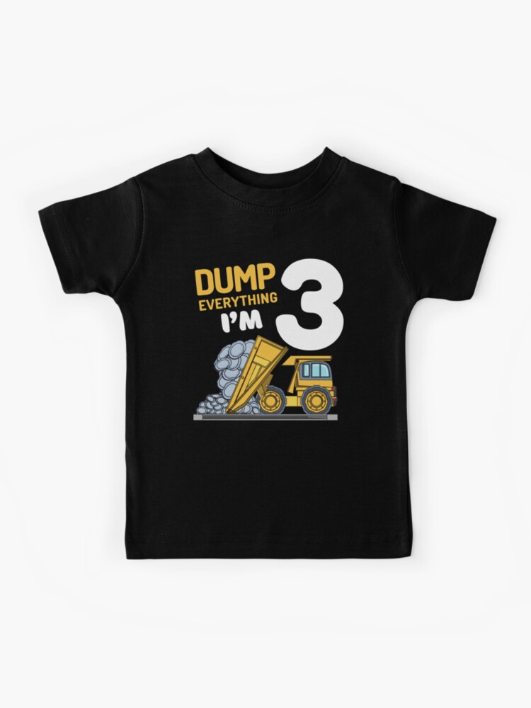 Kids Construction Truck 3rd Birthday T Shirt Boy 3 Year Old Gift Kids Construction Truck 3rd Birthday T Shirt Boy 3 Year Old Gift