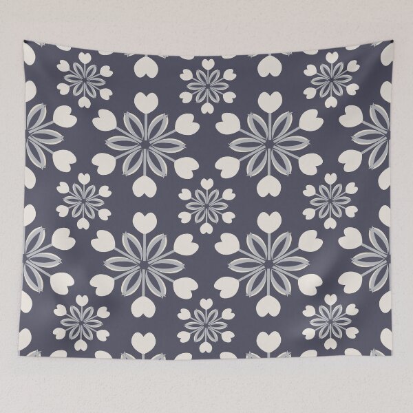 Item preview, Copy of Denim blue, blush and grey tulip wreath  designed and sold by FrancesPoff.