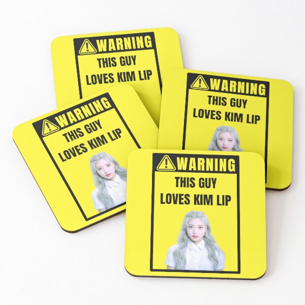 Item preview, loona warning sign: kim lip (male) designed and sold by loonaluvdesigns.