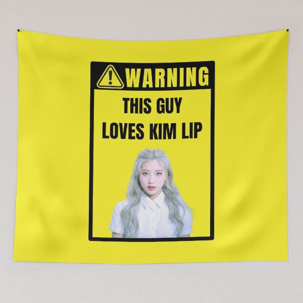 Item preview, loona warning sign: kim lip (male) designed and sold by loonaluvdesigns.