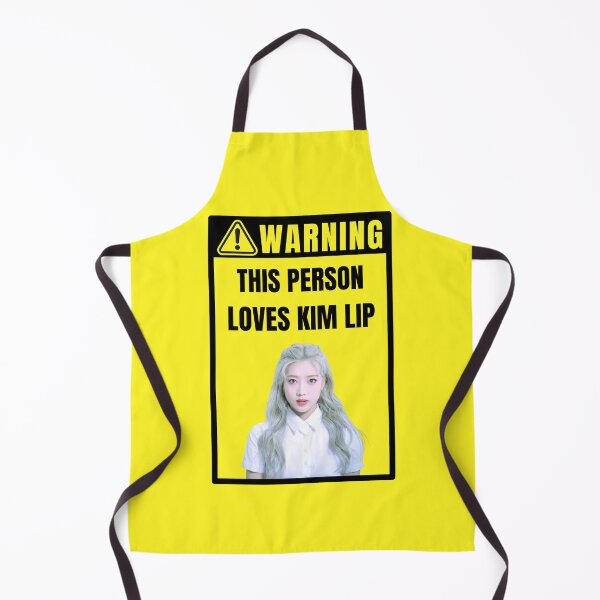 Item preview, loona warning sign: kim lip (gender neutral) designed and sold by loonaluvdesigns.