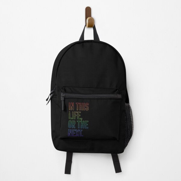 Item preview, In this life or the next (rainbow outline text) - Warrior Nun designed and sold by Queerdelion.