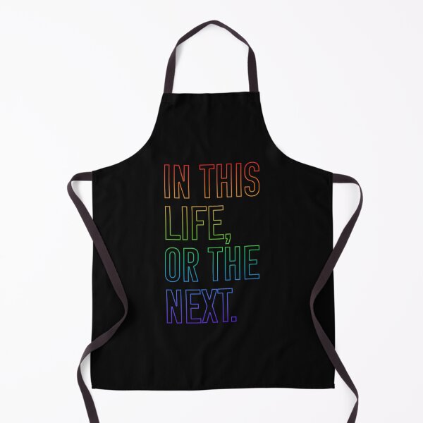 Item preview, In this life or the next (rainbow outline text) - Warrior Nun designed and sold by Queerdelion.