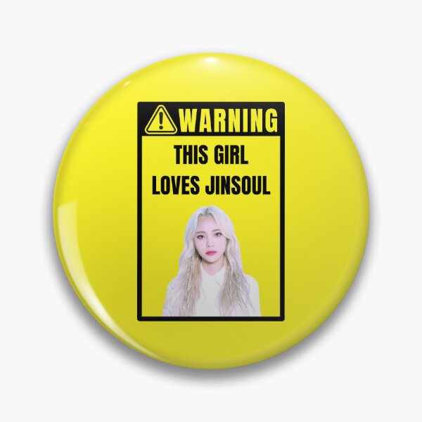 Item preview, loona warning sign: jinsoul (female) designed and sold by loonaluvdesigns.