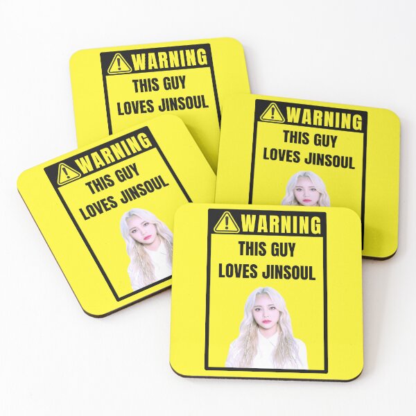 Item preview, loona warning sign: jinsoul (male) designed and sold by loonaluvdesigns.
