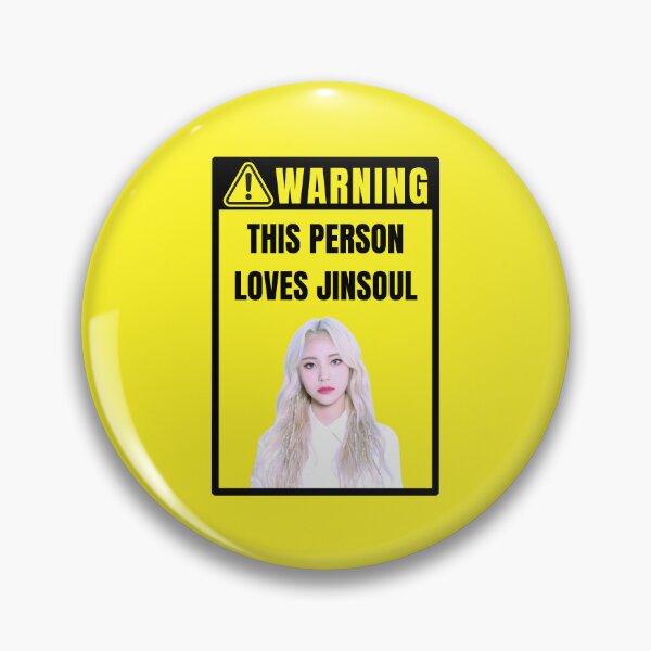 Item preview, loona warning sign: jinsoul (gender neutral) designed and sold by loonaluvdesigns.