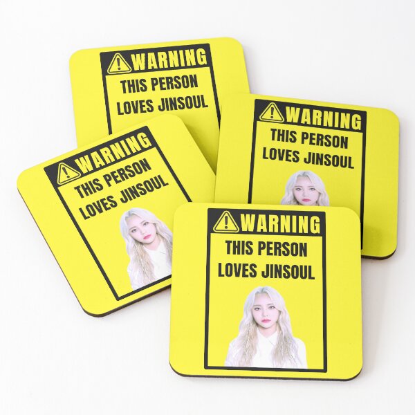 Item preview, loona warning sign: jinsoul (gender neutral) designed and sold by loonaluvdesigns.
