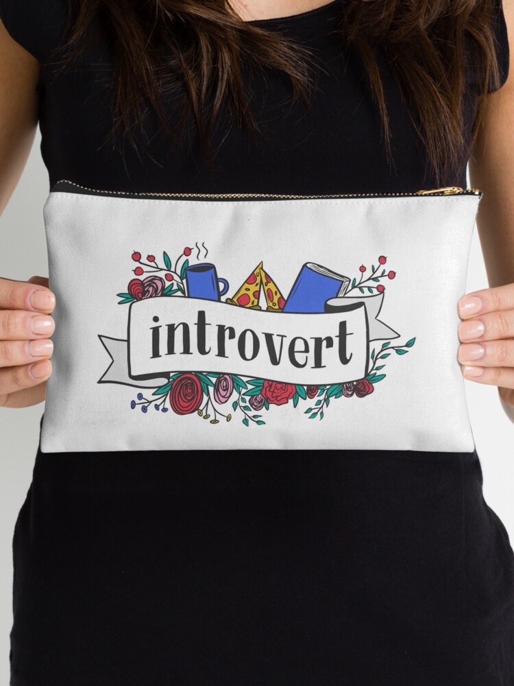 Thumbnail 3 of 4, Zipper Pouch, Introvert designed and sold by krimons.