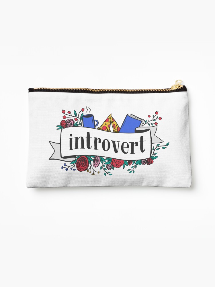 Thumbnail 1 of 4, Zipper Pouch, Introvert designed and sold by krimons.