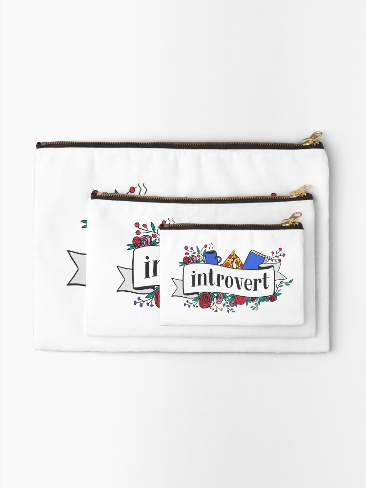 Thumbnail 2 of 4, Zipper Pouch, Introvert designed and sold by krimons.