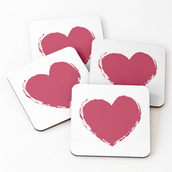 Item preview, COLOR OF THE YEAR 2023 VIVA MAGENTA PLAIN COLOR HEART  designed and sold by Iskybibblle.