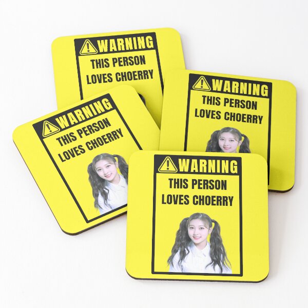 Item preview, loona warning sign: choerry (gender neutral) designed and sold by loonaluvdesigns.