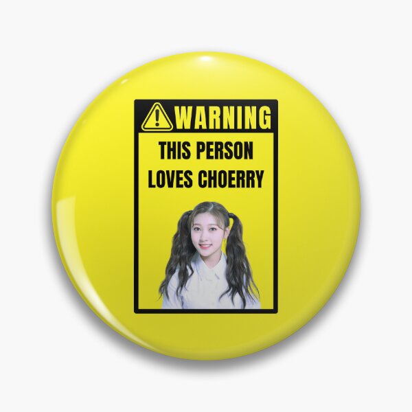 Item preview, loona warning sign: choerry (gender neutral) designed and sold by loonaluvdesigns.