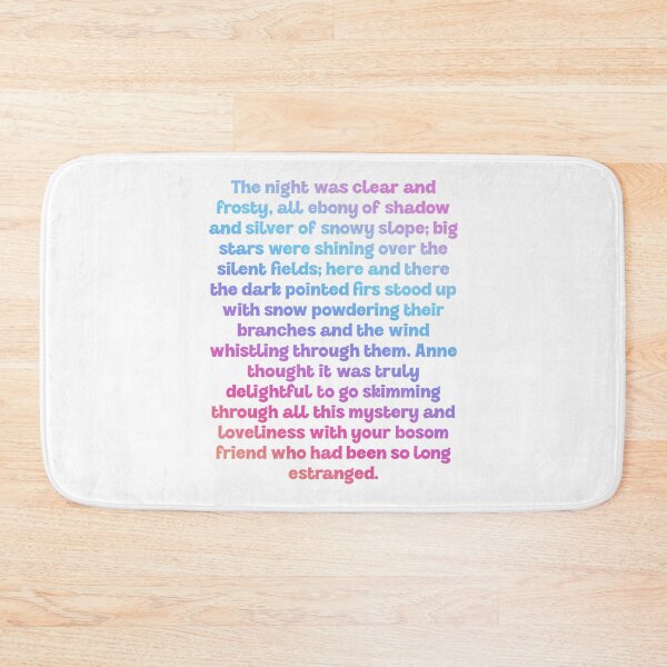 Item preview, Anne of Green Gables Quote: Your Bosom friend long estranged designed and sold by rissidesigns.