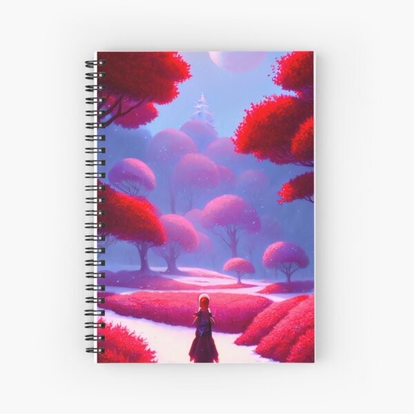 Item preview, Anime Girl Autumn Forest Landscape designed and sold by Trendy-Now.
