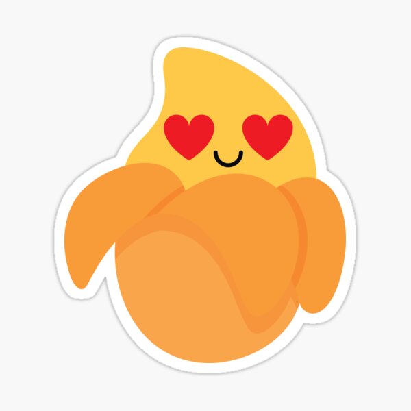"Mango Emoji " Sticker by HippoEmo Redbubble