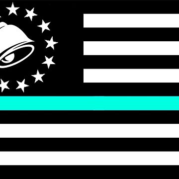 Artwork thumbnail, Thin Baja Blast Line Flag by WKND-Graphics