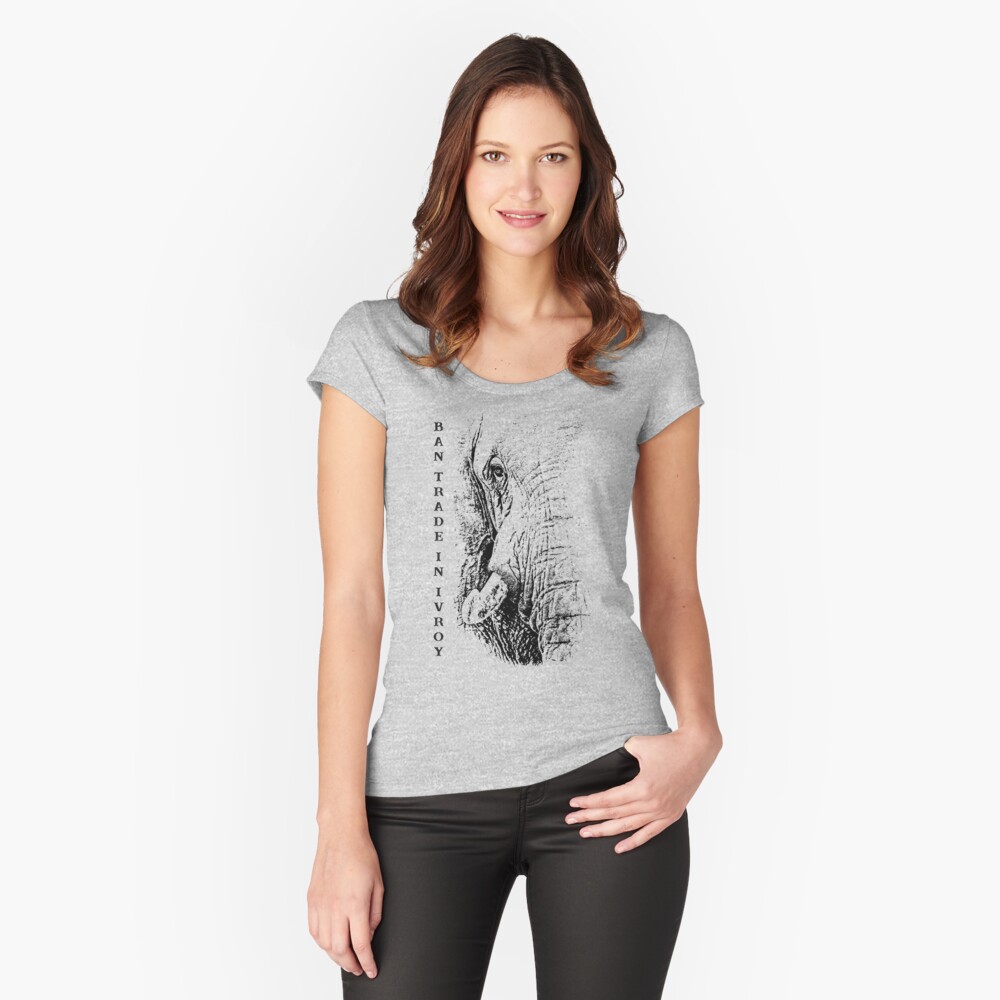 Item preview, Fitted Scoop T-Shirt designed and sold by scotch.