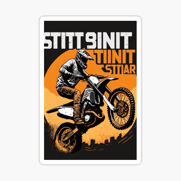 WARNING BABY MOTOCROSS DIRT BIKE FMX RIDER ON BOARD STICKER DECAL SIGN  PRINTED