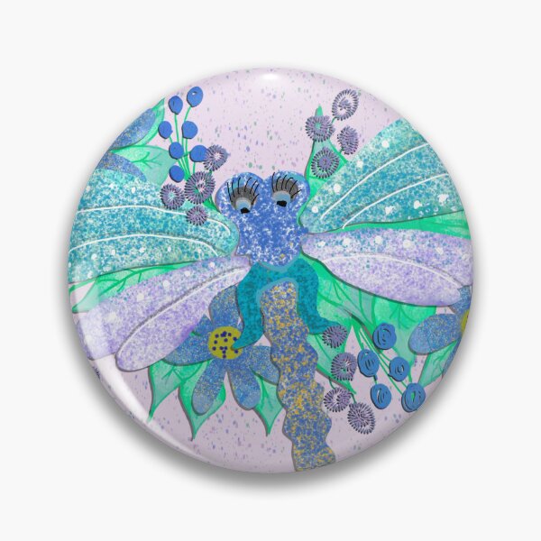 Item preview, Vintage style Dragonfly with Flowers designed and sold by PaperieJennifer.