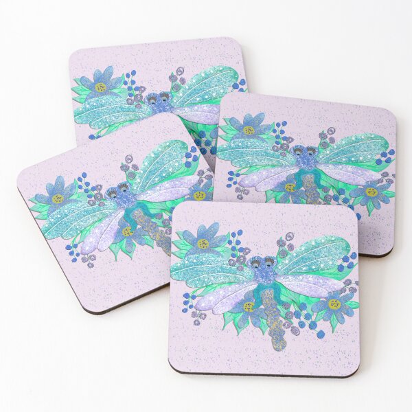 Item preview, Vintage style Dragonfly with Flowers designed and sold by PaperieJennifer.