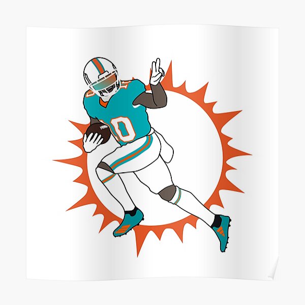 Tyreek Hill Dolphins Poster for Sale by Jake Greiner