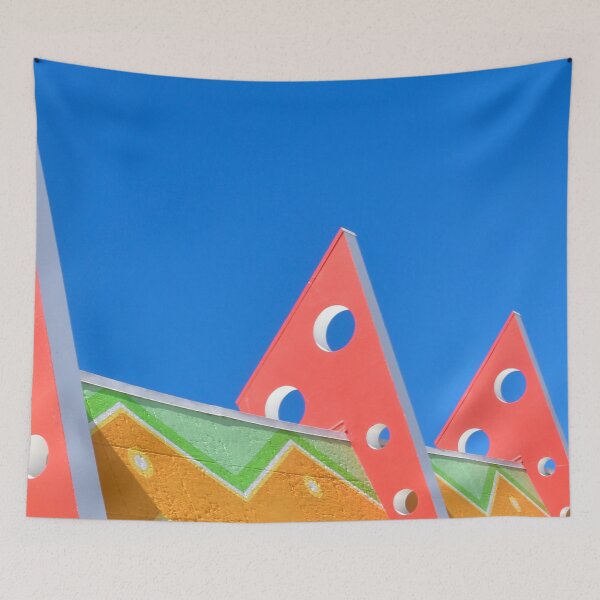 Item preview, Zany Colorful Building with Blue Sky at Santa Cruz Boardwalk designed and sold by Austin Wahl.