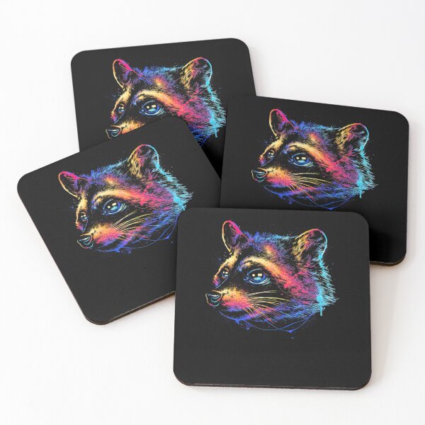 Item preview, Colorful Raccoon designed and sold by ChelseaBarrine.