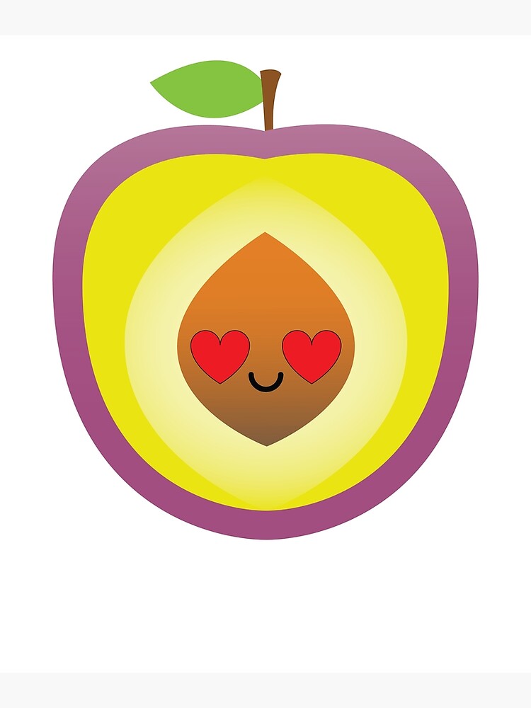 "Plum Emoji " Photographic Print for Sale by HippoEmo Redbubble
