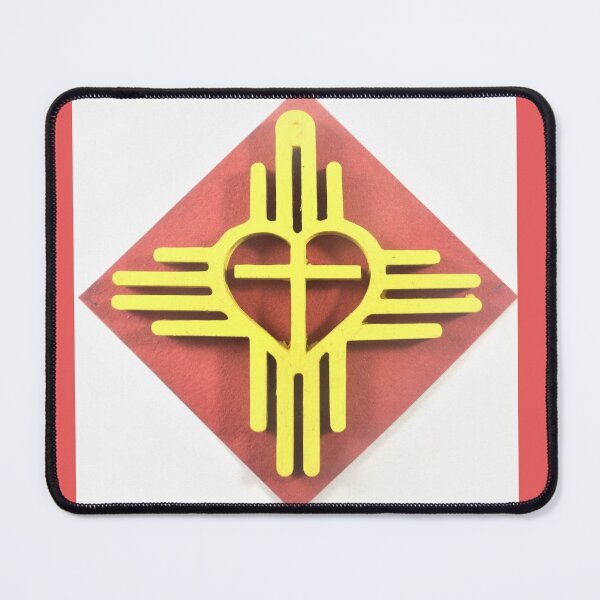 Item preview, New Mexico Love Zia Symbol with Cross designed and sold by Vallee Rose.