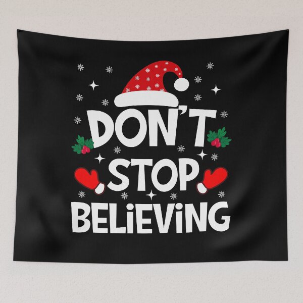 Item preview, Don't Stop Believing Santa Matching Family Christmas Pajamas T-shirt designed and sold by KGN  CREATIVITY.