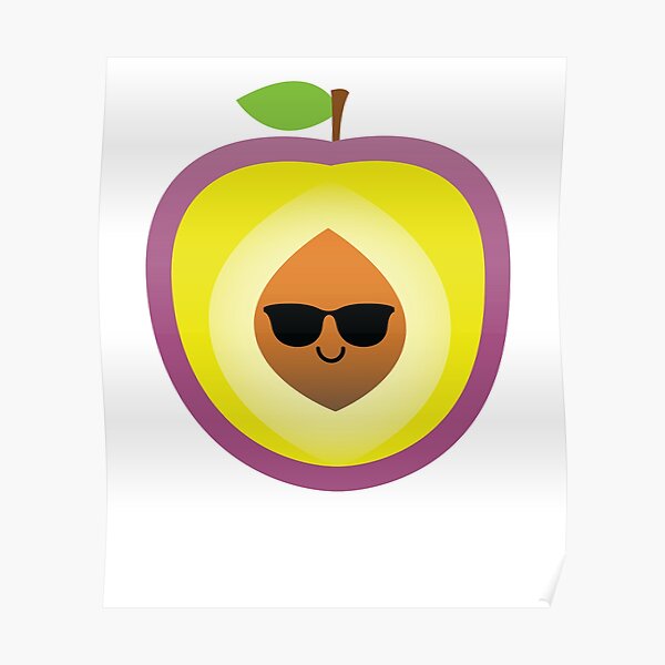 "Plum Emoji " Poster for Sale by HippoEmo Redbubble