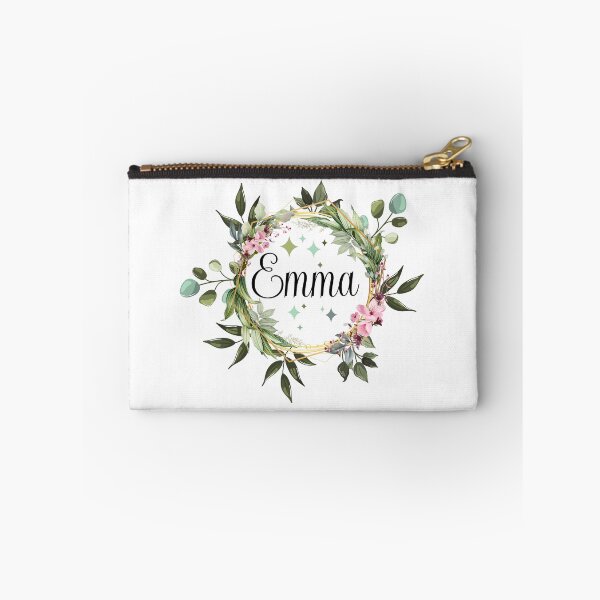 Artikelvorschau, EMMA Personalisierter Name Geburtstag Tag Familienname EMMA Mädchen Benutzerdefinierter Name Vorname Nachname Blumen Aquarell entworfen und verkauft von HalloweenGift.
