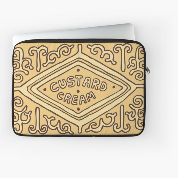 Custard Cream British Biscuit Laptop Sleeve