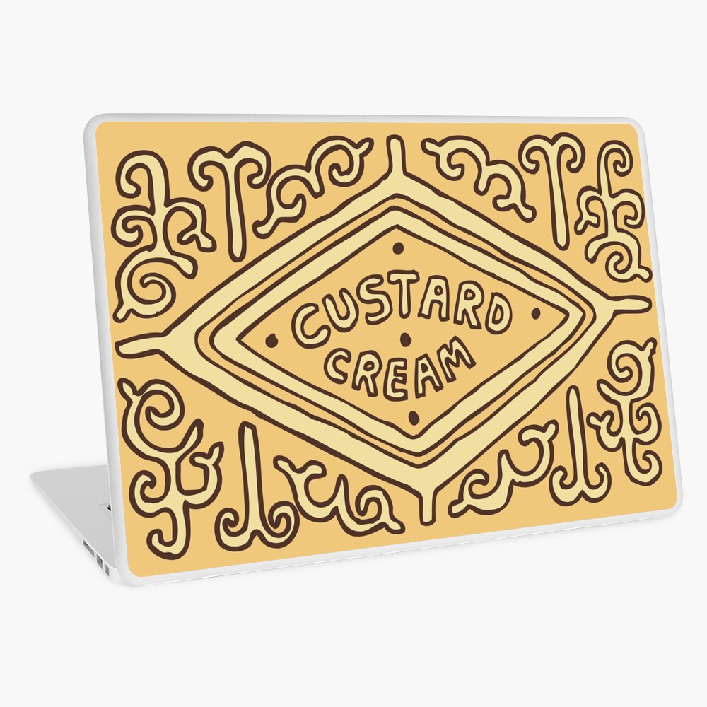 Custard Cream British Biscuit Laptop Skin