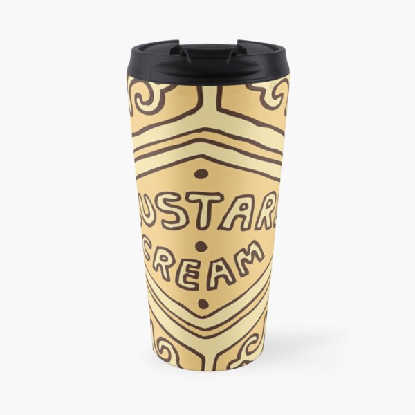Custard Cream British Biscuit Travel Mug