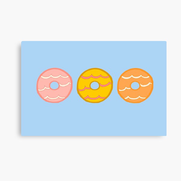 Party Ring Biscuits Canvas Print