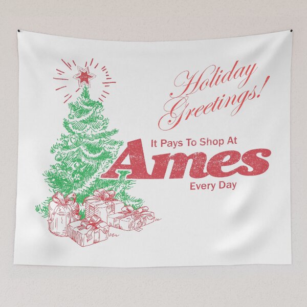 Item preview, DIstressed Ames Department Stores Holiday Greetings designed and sold by TeeArcade84.