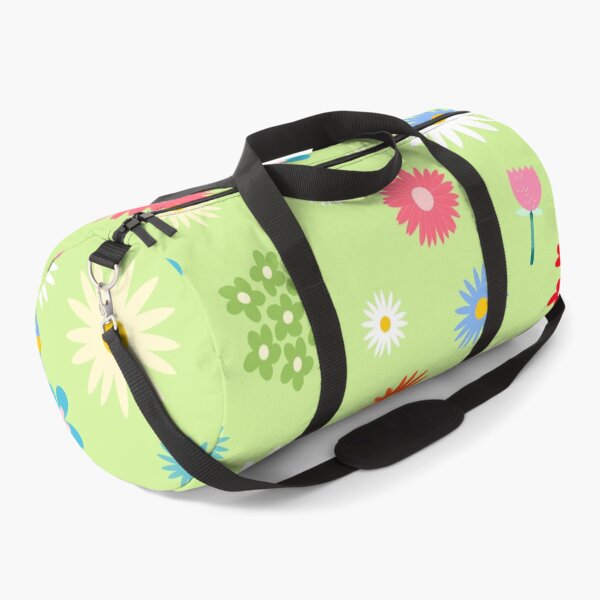 Item preview, Pretty Sweet Flowers on lime green background designed and sold by lucybrownlane.