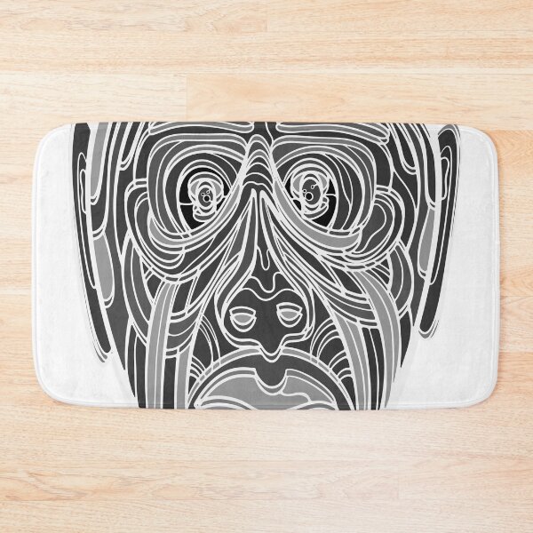 Item preview, Black & White Abstract Monkey #2 designed and sold by DaveDanchuk.