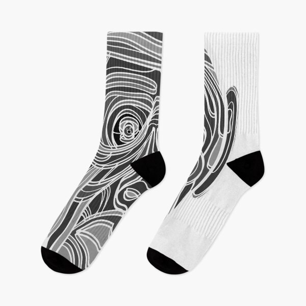 Item preview, Black & White Abstract Monkey #2 designed and sold by DaveDanchuk.
