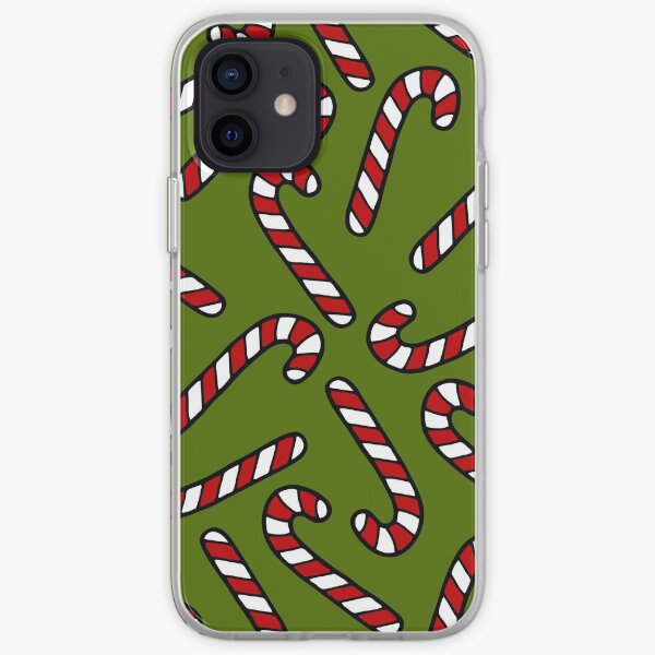 Candy Cane Pattern iPhone Soft Case