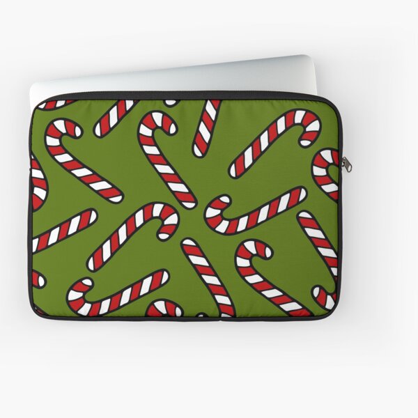 Candy Cane Pattern Laptop Sleeve