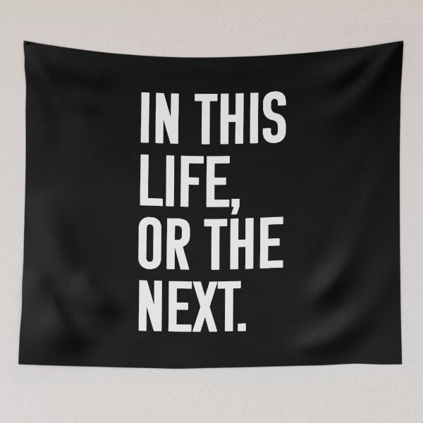 Item preview, In this life or the next (white text) - Warrior Nun designed and sold by Queerdelion.