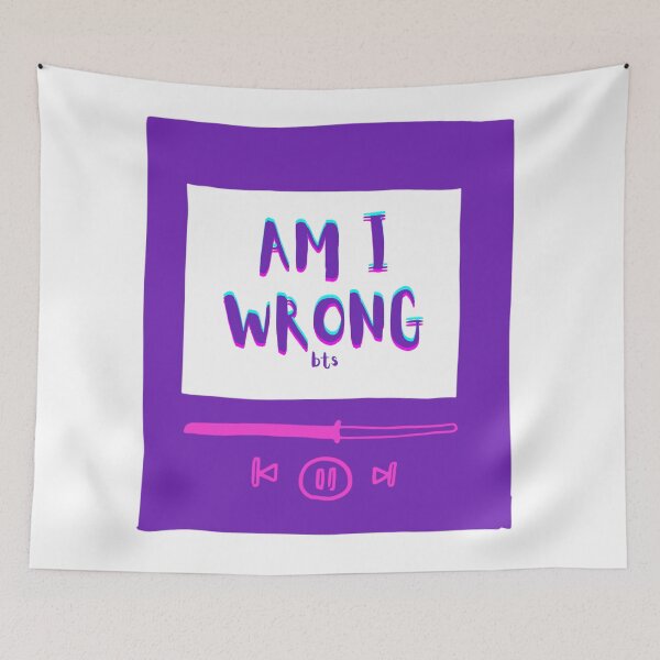 Item preview, BTS Song - Am I Wrong designed and sold by TheMerchPeddler.