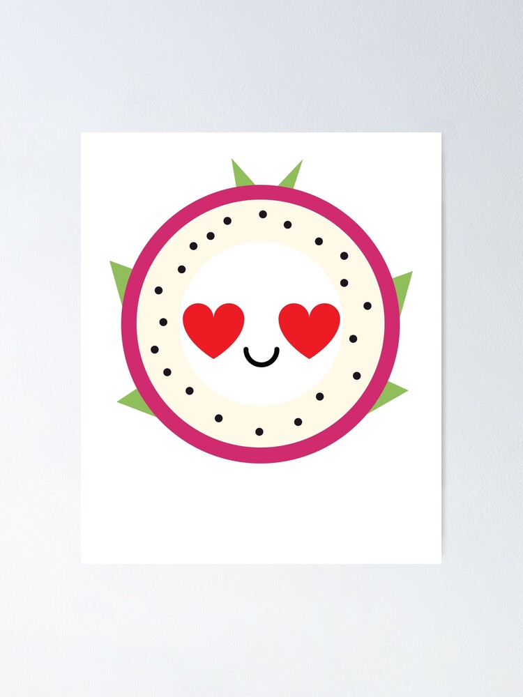 "Dragon Fruit Emoji " Poster by HippoEmo Redbubble