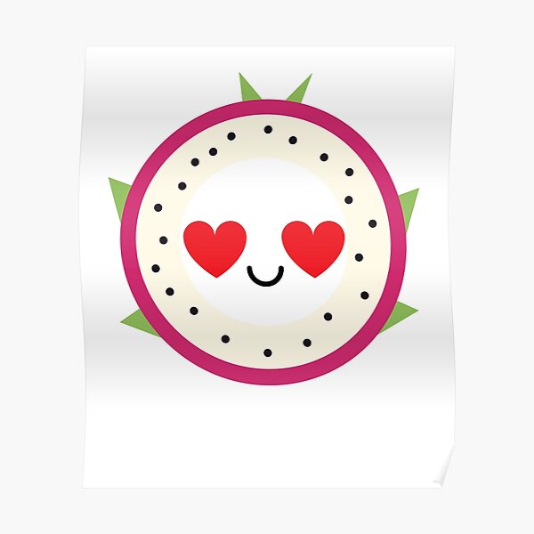 "Dragon Fruit Emoji " Poster by HippoEmo Redbubble