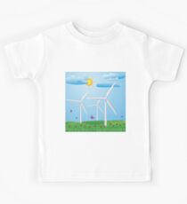 Wind turbines Kids Tee