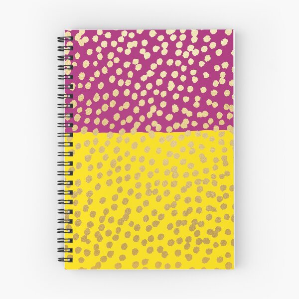 Item preview, Yellow and Aubergine Gold Dot Spot Pattern designed and sold by evannave.